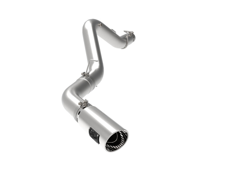 20-24 GM Truck V8-6.6L aFe Large Bore-HD 5 IN 409 SS DPF-Back Exhaust System w/Polished Tip