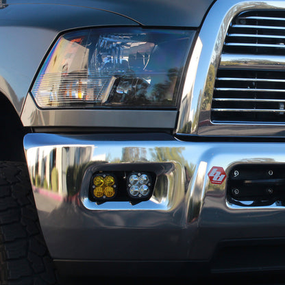 09-12 Ram 1500 10-18 Ram 2500/3500 Baja Designs Fog Pocket Kit - Amber