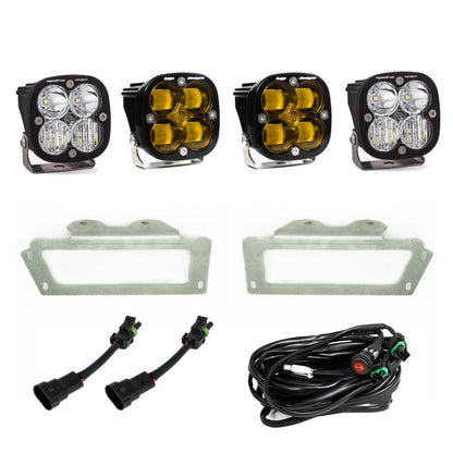 09-12 Ram 1500 10-18 Ram 2500/3500 Baja Designs Fog Pocket Kit - Amber