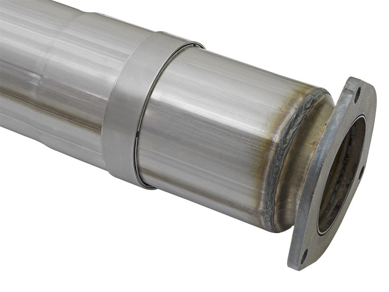 2017+ Ford Diesel Trucks V8-6.7L aFe ATLAS 5in DPF-Back Alum Steel Exhaust System w/Polished Tip