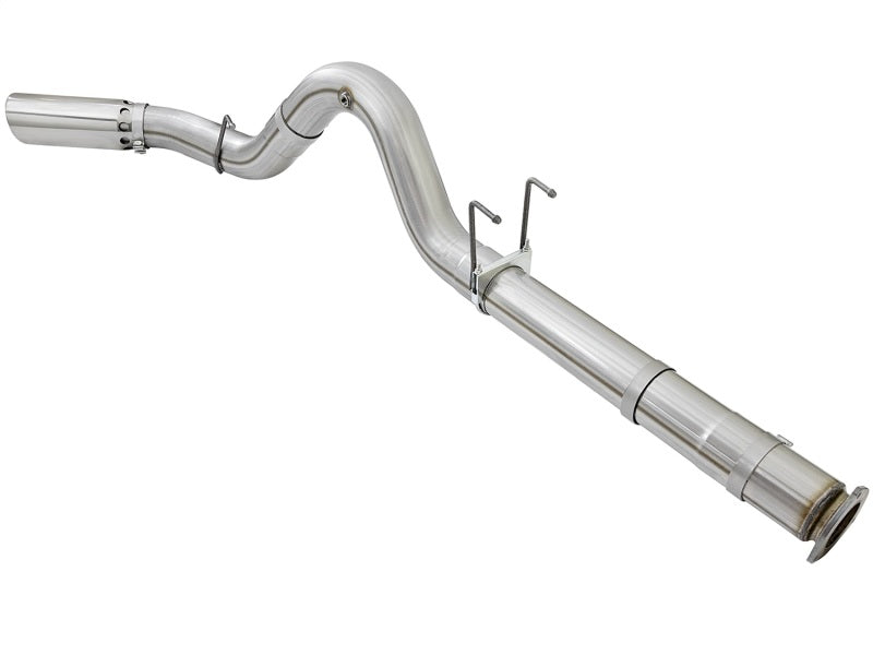 2017+ Ford Diesel Trucks V8-6.7L aFe ATLAS 5in DPF-Back Alum Steel Exhaust System w/Polished Tip